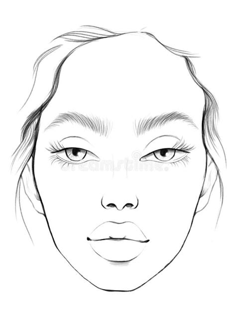 Illustration About Face Chart For Makeup Artist Face Chart Makeup