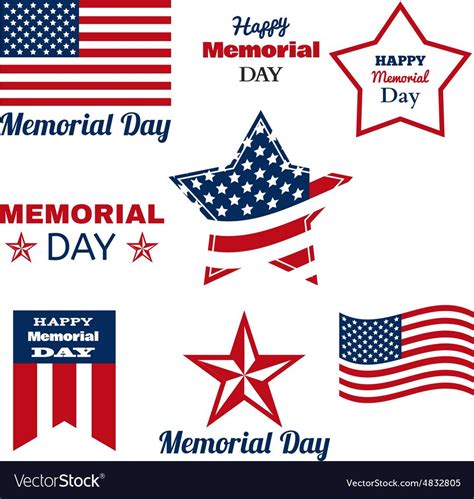 Flag Vector Happy Memorial Day Free Preview American Flag Adobe