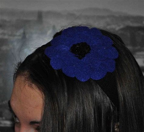 Felt Flower Headband With Images Felt Flowers Headbands Felt