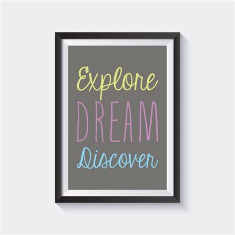 Explore Dream Discover Print Digital Print Instant Download