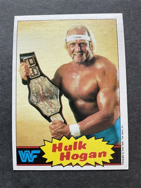 Hulk Hogan Prices Rookie Topps Wwf Wrestling Cards