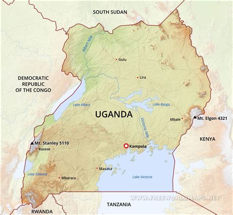 Uganda On A Map Uganda Political Map Vector Eps Maps Order And