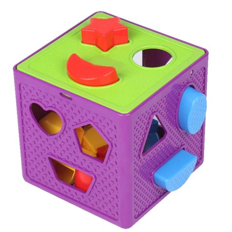 Educational Cube Bricks Animal Geometric Shape Matching Blocks Sorting