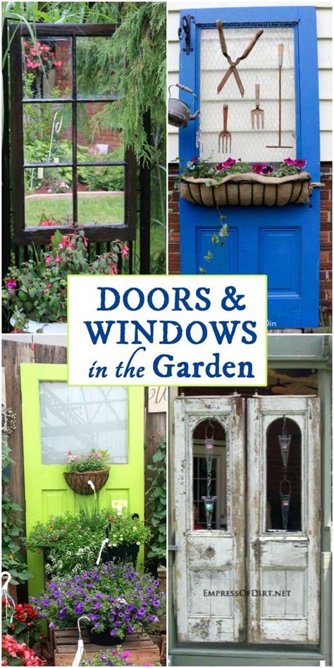 20 Ideas For Old Doors And Windows In The Garden Upcycle Garden Old