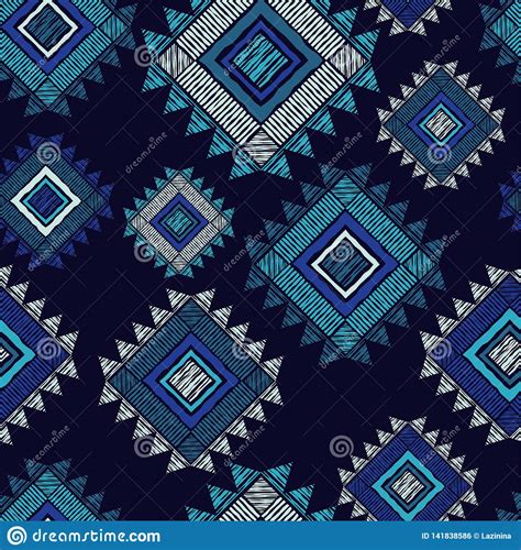 Ethnic Boho Seamless Pattern Patchwork Texture Weaving Traditional