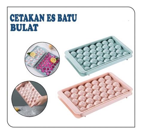 Jual Cetakan Es Batu Bulat Cetakan Jelly Round Ice Cube Tray