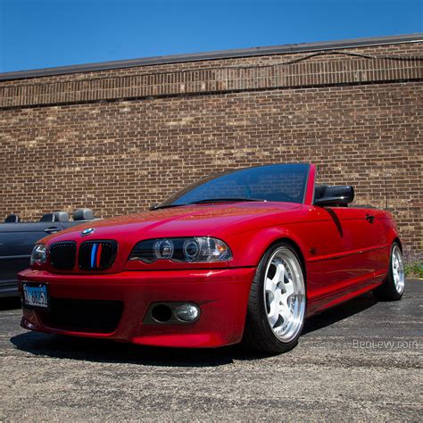 Red E46 Bmw Convertible