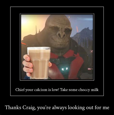 Take Some Choccy Milk Craig The Halo Infinite Brute Know Your Meme