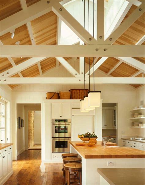 Exposed Truss Ceiling Design Exposed Trusses In A Ranch Style Home Home