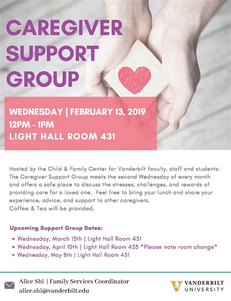 Caregiver Support Group To Meet Feb 13 Vanderbilt University