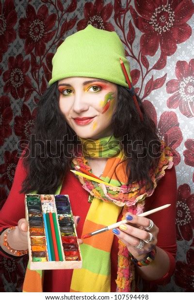 Creative Girl Portrait Oj Young Artist Stock Photo 107594498 Shutterstock