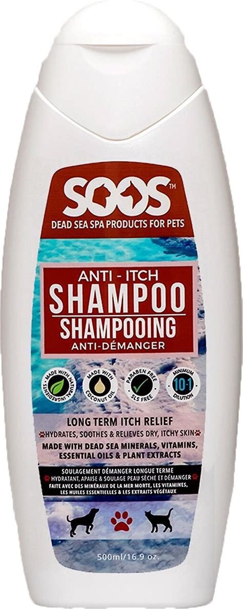 Soos Pets Anti Itch Dog Shampoo 169 Oz Bottle