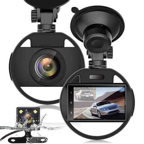 Dash Cam Front And Rear Eeekit Dual Dash Cam 23 Inch Dashboard Camera