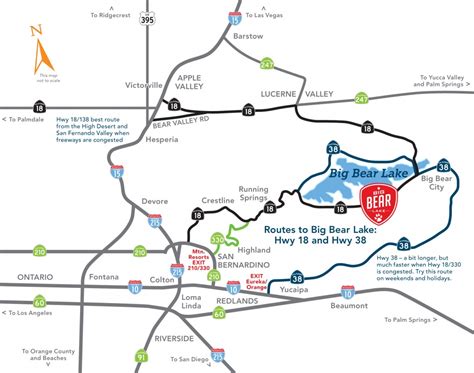 Driving Directions Into Big Bear Lake 4 Unique Routes Big Bear