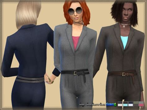 The Sims Resource Jumpsuit Business By Bukovka Sims 4 Downloads