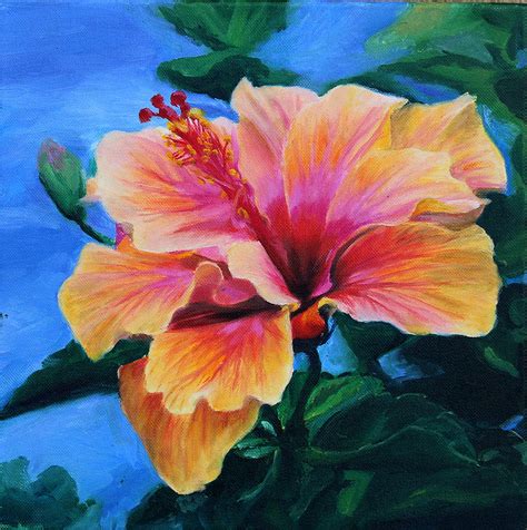 Hibiscus Flower Painting By Sue Birkenshaw Pixels