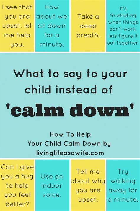 How To Help Your Child Calm Down Good Parenting Kids