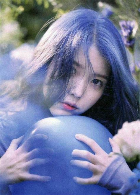 A N G E L Iu Cute Iu Cute Selca Iu Blue Hair