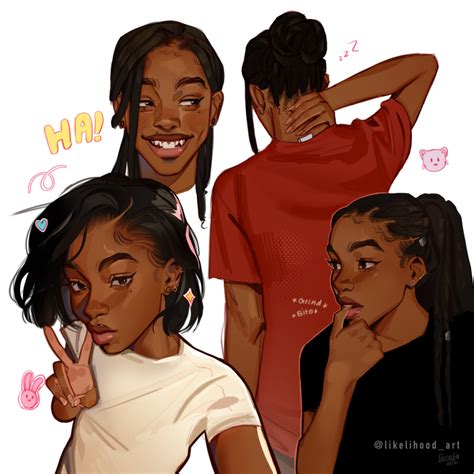 🍰🧸☁️likeli彡 On Twitter Black Girl Art Black Art Pictures Black Girl Magic Art