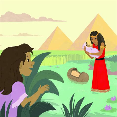God Protected Baby Moses Teaching Picture Childrens Bible Activities