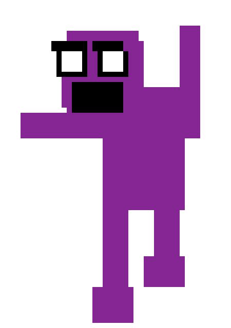 Purple Guy Pixel Art Rfivenightsatfreddys
