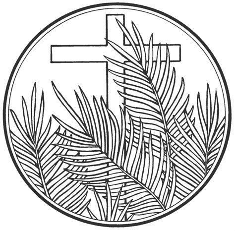 Palm Sunday Coloring Pages Drawings