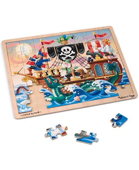 Melissa And Doug Kids Toy Pirate Adventure 48 Piece Jigsaw Puzzle
