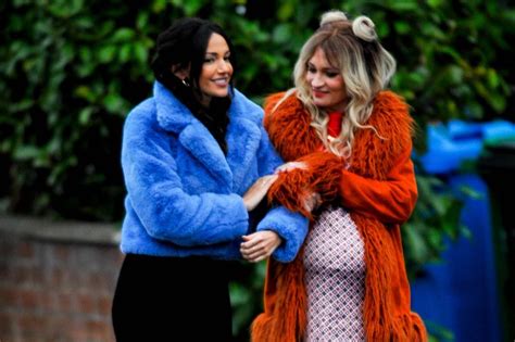 Michelle Keegan Braves The Cold To Film New Series Of Hit Comedy
