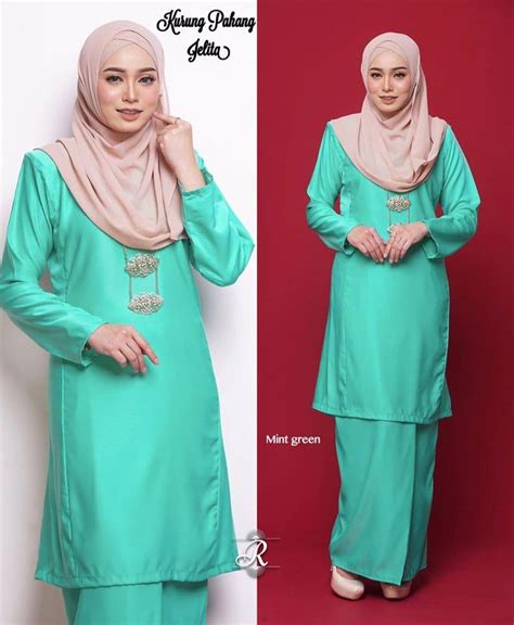 Baju Kurung Mint Green Tudung Warna Apa Dresses Images 2022