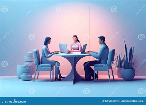 Meeting Motivation Team Boss Businessmans On Informal Business Meeting