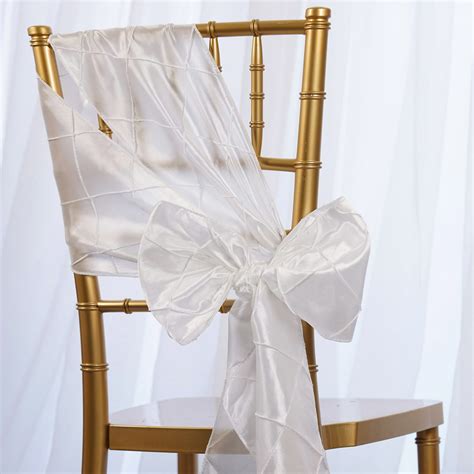 Whether you are dissatisfied with the style of the chairs or are keen to match the chairs with the color of your wedding theme, you can easily make wedding chair covers and sashes yourself. Pintuck CHAIR SASHES Bows Ties Banquet Wedding Reception Decorations Wholesale | eBay