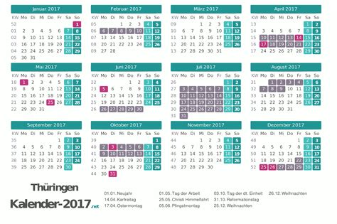 Ferienregelung für die schulen des freistaats thüringen. FERIEN Thüringen 2017 - Ferienkalender & Übersicht