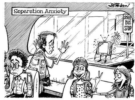 Cartoon Back To School Separation Anxiety Kirkland Reporter