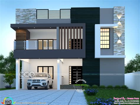 Bedrooms Sq Ft Duplex Modern Home Design Kerala Home Design And Floor Plans K Dream