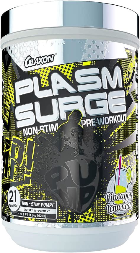 Glaxon Plasm Surge Non Stim Pre Workout Powder Caffeine