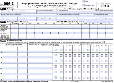 21 Pdf 1095 C Health Tax Form Printable Hd Docx Download Zip