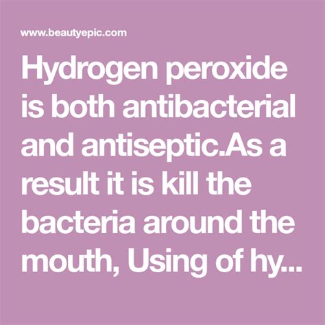 Mix a 50/50 solution with water, swoosh around mouth. How to Safely Use Hydrogen Peroxide for Canker Sores ...