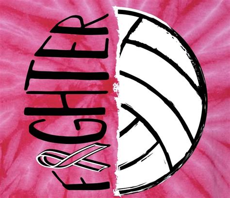 Pink Out Volleyball Shirt Design Fighter Pink Out Dig Pink