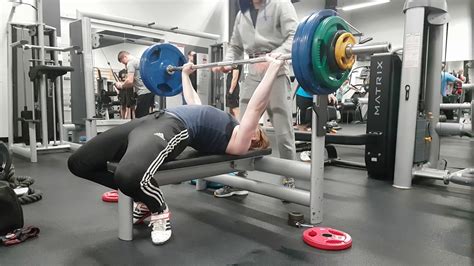 127 5kg 281lb bench press 18 year old powerlifter 94kg bodyweight youtube