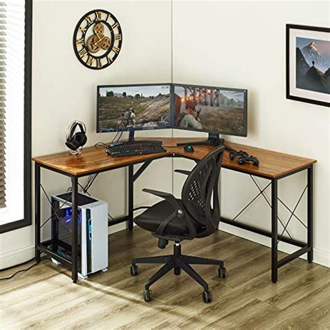 In addition to the black color, you can also opt for a marble top with gold legs or a wood. Mr IRONSTONE L-Shaped Desk 59" Computer Corner Desk, Home Gaming Desk, Office Writing ...