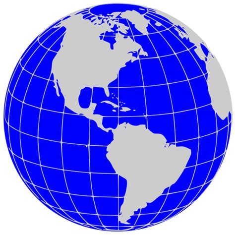 America World Globe Vector Clip Art Public Domain Vectors
