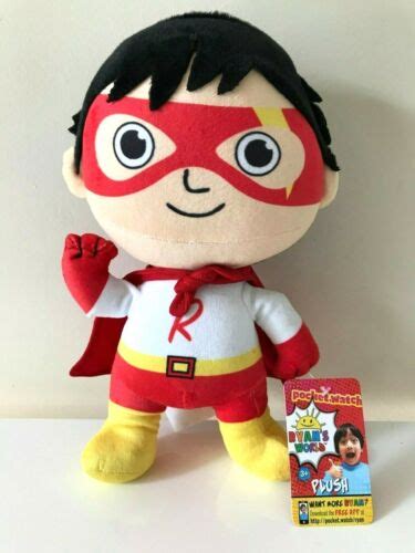 ryan s world ryan large 12 plush red titan super hero ryan stuffed toy new ebay