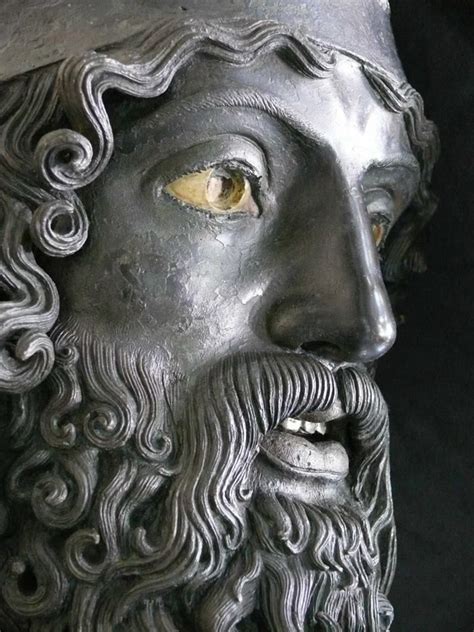 Close Up Of Riace Bronze Warrior Statue A 460 Bce Reggio Calabria
