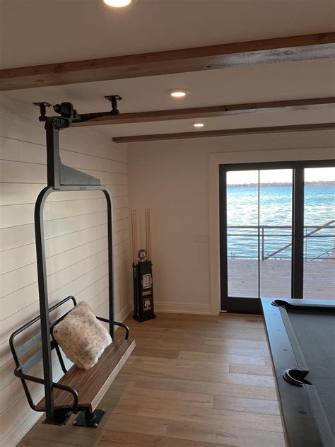 Installed This Refurbished Ski Lift In A Lounge With A View R