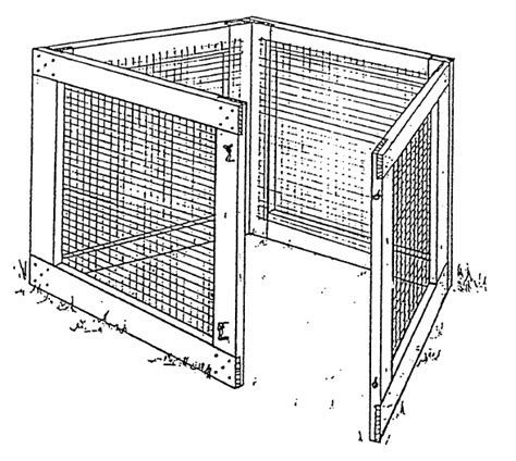 Wire Mesh Compost Bin Plans Construct101