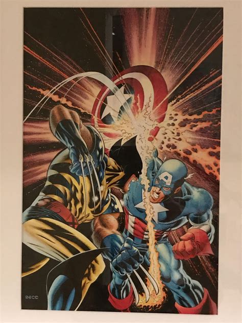 Mike Zeck Captain America Annual 8 Recreation W B Wolverine Vs