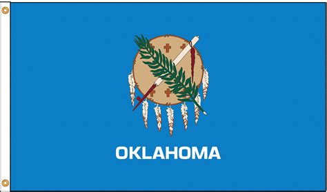 Nylglo Oklahoma State Flag 4 Fth X 6 Ftw Indoor Outdoor 5jfn7