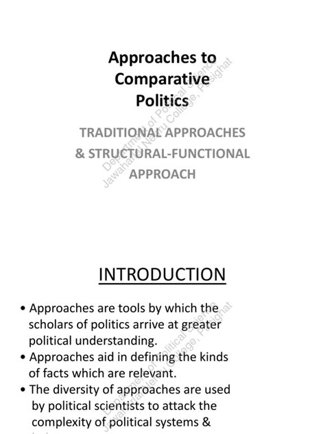 Comparative Political System Pdf Science Academic Discipline