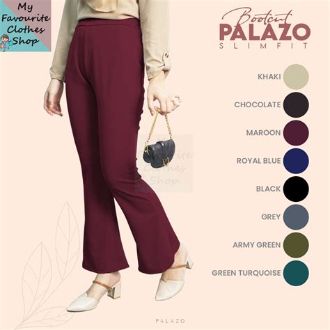 Qayraa Palazo Bootcut Slimfit Free Size Shopee Philippines
