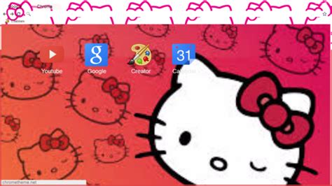 Hello Kitty Chrome Theme Themebeta